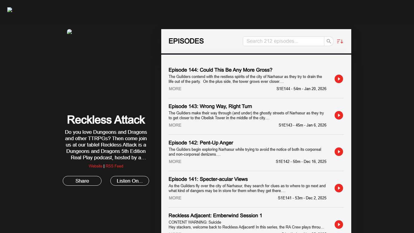 Reckless Attack RedCircle